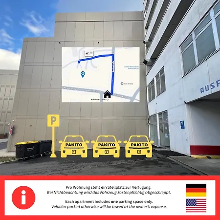 Pakito Zentrum - Balkon - Geraeumig - Modern - Parkplatz Apartamento